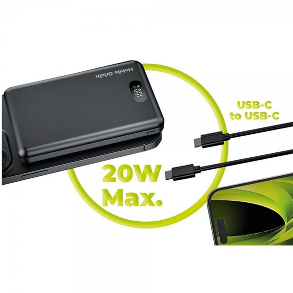 Mobile Origin 3-i-1 Powerbank 10 000 mAh MagSafe
