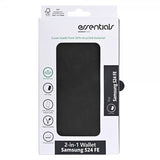 Essentials Samsung Galaxy S24 FE Etui 2-in-1 Vegan Leather Svart