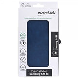 Essentials Samsung Galaxy S24 FE Etui 2-in-1 Vegan Leather Blå