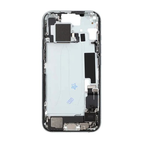 Midtramme med smådeler til iPhone 15 - Blå OEM