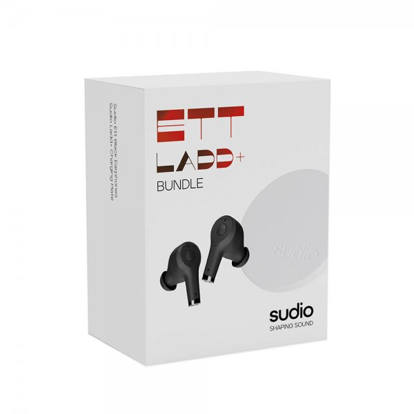 Sudio Hodetelefoner ETT + QI Laddare TWS In-Ear Svart