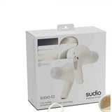 Sudio Hodetelefoner E2 In-Ear TWS ANC Chalk