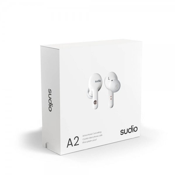 Sudio Hodetelefoner In-Ear A2 True Wireless ANC Hvit