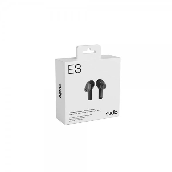 Sudio Hodetelefoner E3 True Wireless ANC Svart