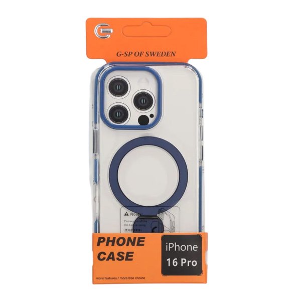 iPhone 16 Pro Deksel Ring Stand MagSafe Blå
