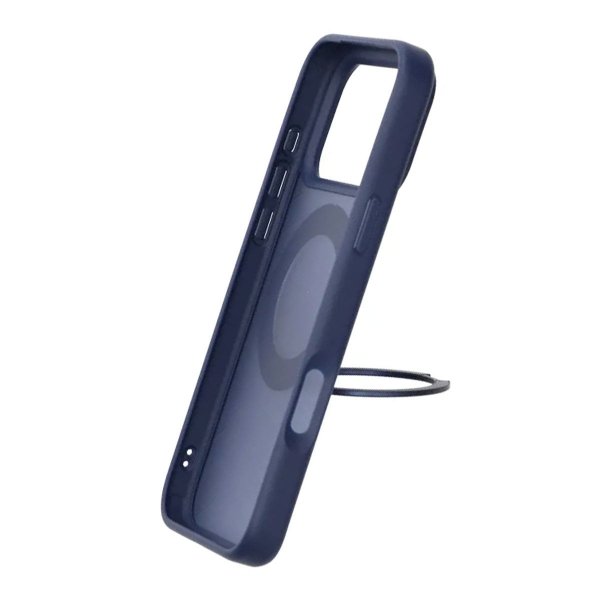 iPhone 17 Pro Max Deksel Roterbart Stativ Blå