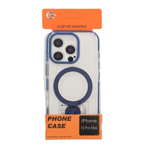 iPhone 16 Pro Max Deksel Ring Stand MagSafe Blå