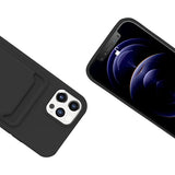 iPhone 14 Pro Deksel Kortholder Svart