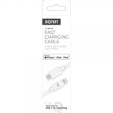 Xqisit USB-C till Lightning Kabler 1.5 m Hvit