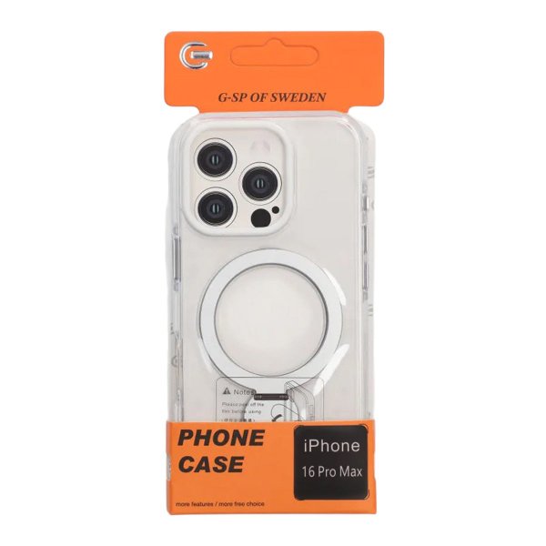 iPhone 16 Pro Max Deksel Ring Stand MagSafe Transparent