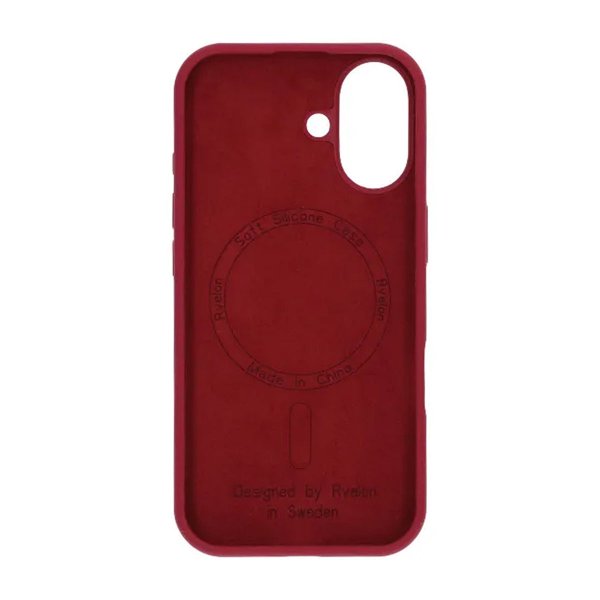 Rvelon iPhone 17 Deksel Silikon MagSafe Rød