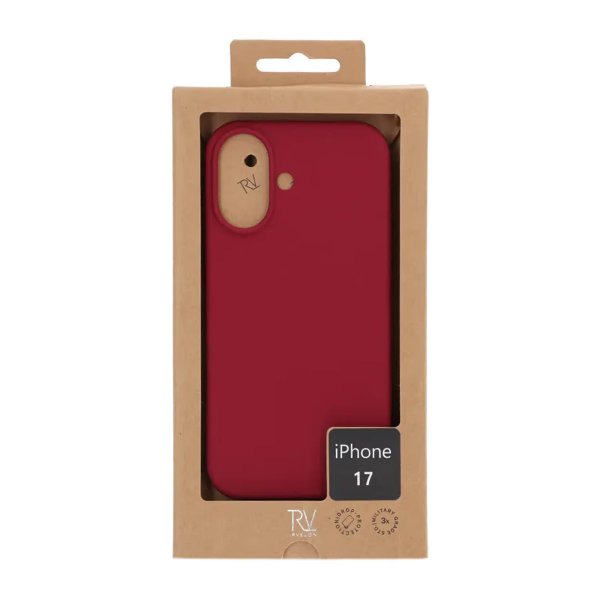 Rvelon iPhone 17 Deksel Silikon MagSafe Rød
