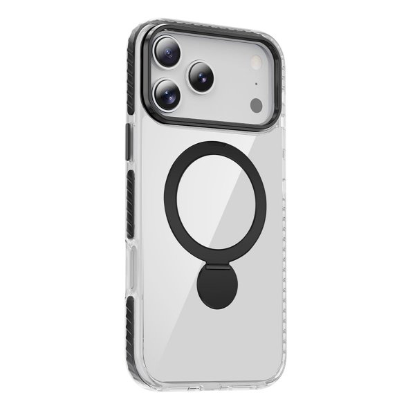 iPhone 17 Pro Max Deksel Ring Stand MagSafe Svart