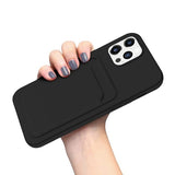 iPhone 14 Pro Deksel Kortholder Svart