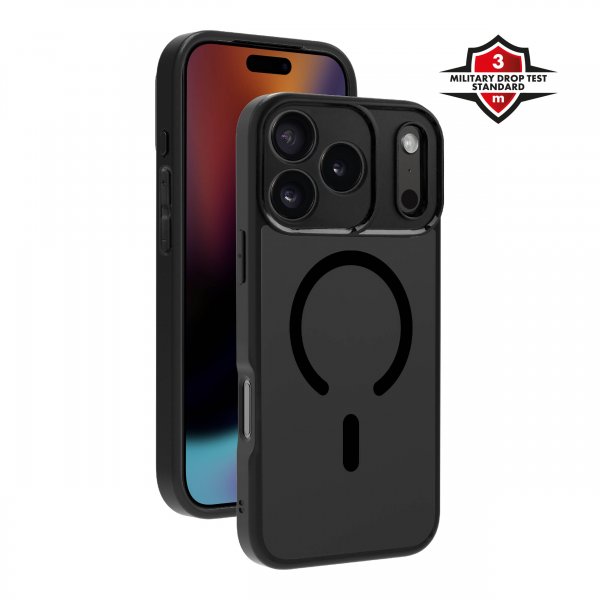 X2O iPhone 17 Pro Max Deksel Mag Frosted Svart