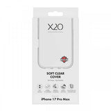 X2O iPhone 17 Pro Max Deksel Soft Clear Cover Transparent