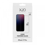 X2O iPhone 17 Pro Skjermbeskytter Herdet Beskyttelsesglass 9H