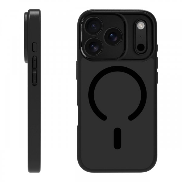 X2O iPhone 17 Pro Deksel Mag Frosted Svart