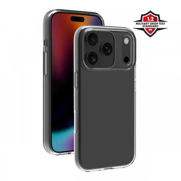 X2O iPhone 17 Pro Deksel Soft Clear Cover Transparent