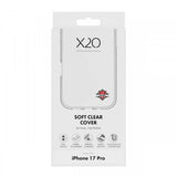 X2O iPhone 17 Pro Deksel Soft Clear Cover Transparent