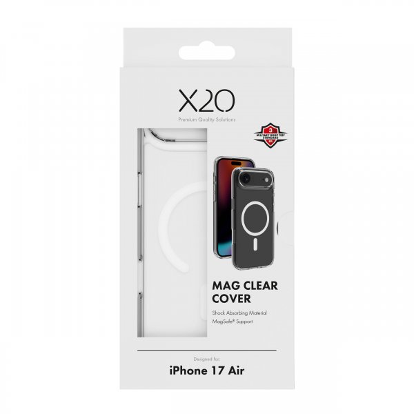 X2O iPhone Air Deksel Mag Clear Transparent