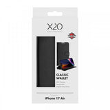 X2O iPhone Air Etui Classic Wallet Svart