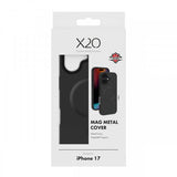 X2O iPhone 17 Deksel Mag Metal Svart