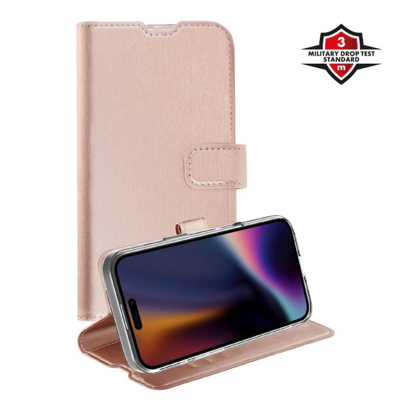 X2O iPhone 17 Etui Classic Wallet Rosegull