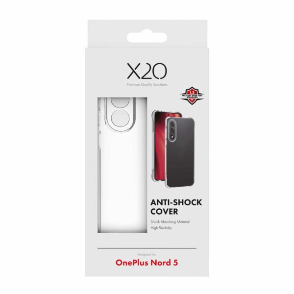 X2O OnePlus Nord 5 Deksel Anti-Shock Transparent