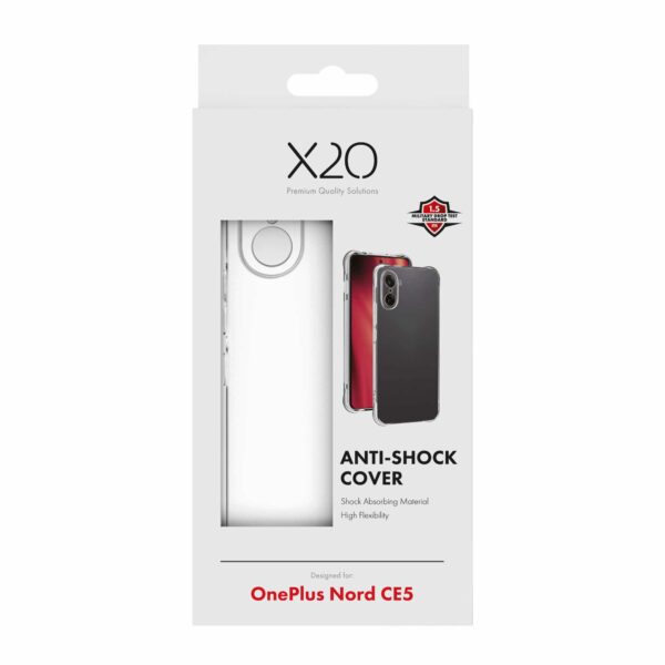 X2O OnePlus Nord CE5 Deksel Anti-Shock Transparent