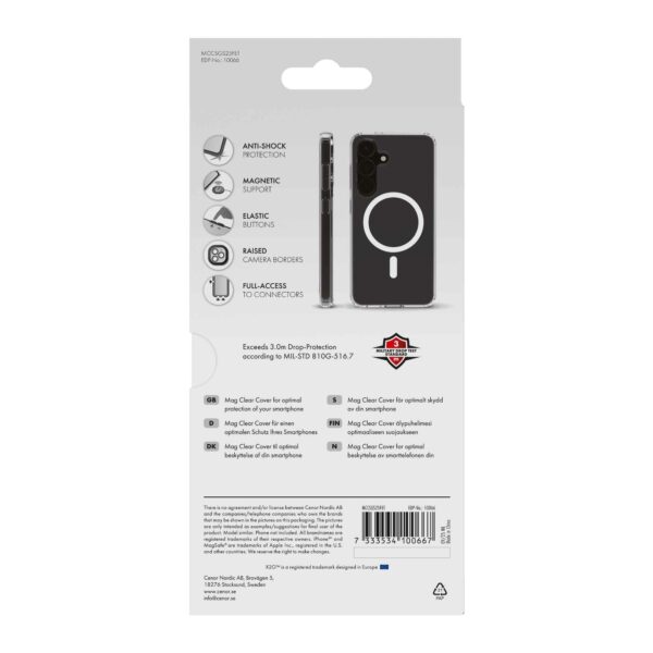 X2O Samsung Galaxy S25 FE Deksel Mag Clear Transparent