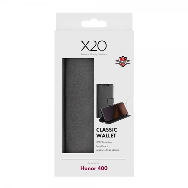X2O Honor 400 Etui Classic Wallet Svart