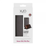 X2O Honor X5c Plus Etui Classic Wallet Svart