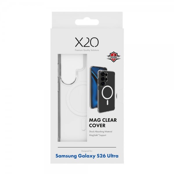 X2O Samsung Galaxy S26 Ultra Deksel Mag Clear Transparent
