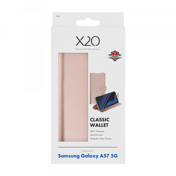 X2O Samsung Galaxy A57 Etui Classic Wallet Rosegull
