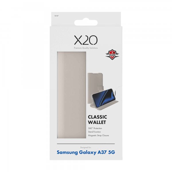 X2O Samsung Galaxy A37 Etui Classic Wallet Greige