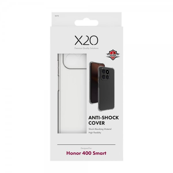 X2O Honor 400 Smart Deksel Anti-Shock Transparent