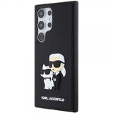 Karl Lagerfeld Samsung Galaxy S24 Ultra 3D Rubber Karl & Choupette Svart