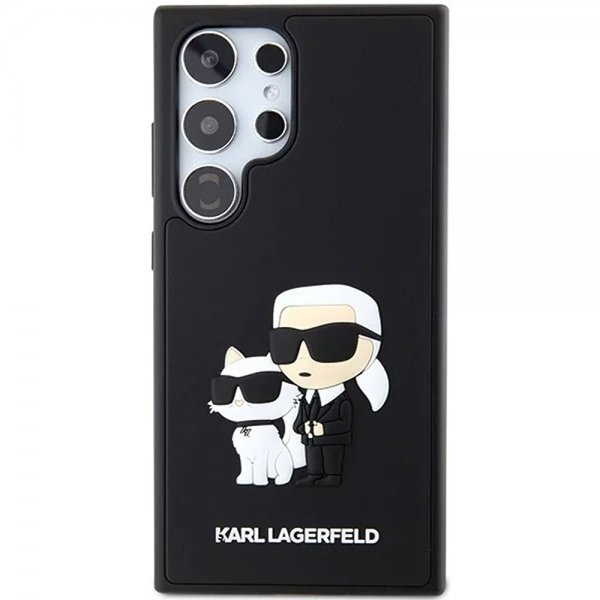 Karl Lagerfeld Samsung Galaxy S24 Ultra 3D Rubber Karl & Choupette Svart