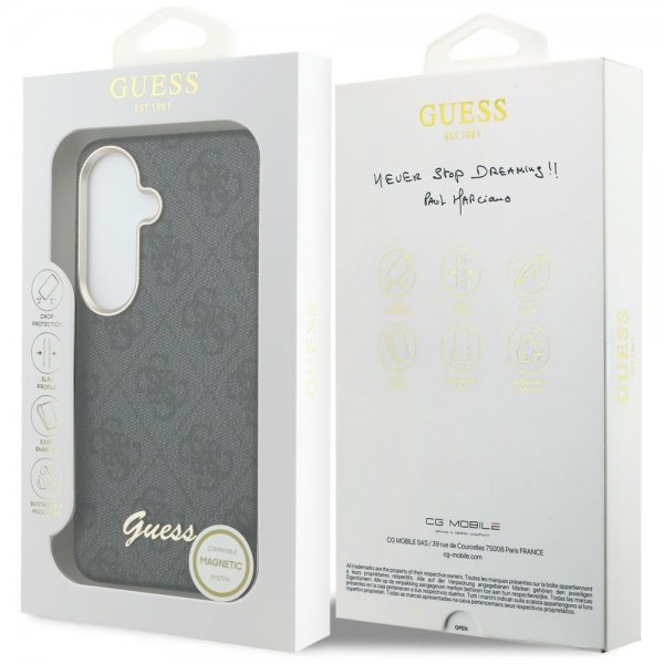 Guess Samsung Galaxy S26 Deksel 4G Script MagSafe Svart