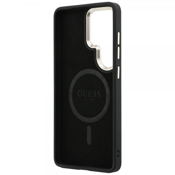 Guess Samsung Galaxy S26 Ultra Deksel 4G Embossed MagSafe Svart
