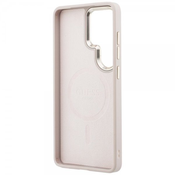 Guess Samsung Galaxy S26 Ultra Deksel 4G Embossed MagSafe Rosa