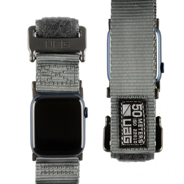 Urban Armor Gear (UAG) Apple Watch 44/45/46mm/Apple Watch Ultra Armbånd Active Strap LE Grå