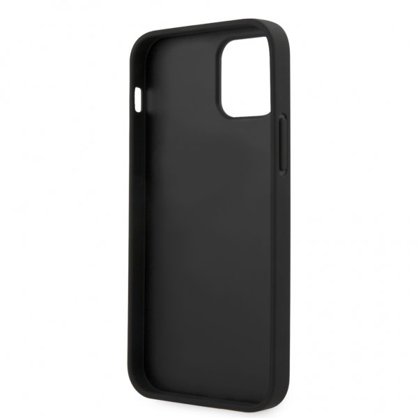 Guess iPhone 12 Pro Max Deksel V Tikattu Svart