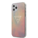 Guess iPhone 12 Pro Max Deksel Gold Triangle Rosa