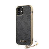 Guess iPhone 12 Mini Deksel 4G Charms Grå
