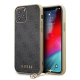 Guess iPhone 12/iPhone 12 Pro Deksel 4G Charms Grå