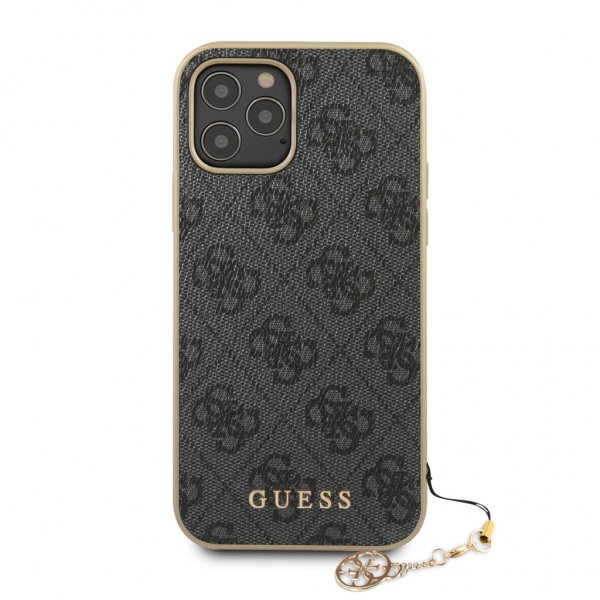 Guess iPhone 12 Pro Max Deksel 4G Charms Grå