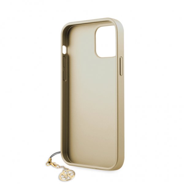 Guess iPhone 12 Mini Deksel 4G Charms Brun