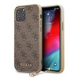 Guess iPhone 12 Pro Max Deksel 4G Charms Brun